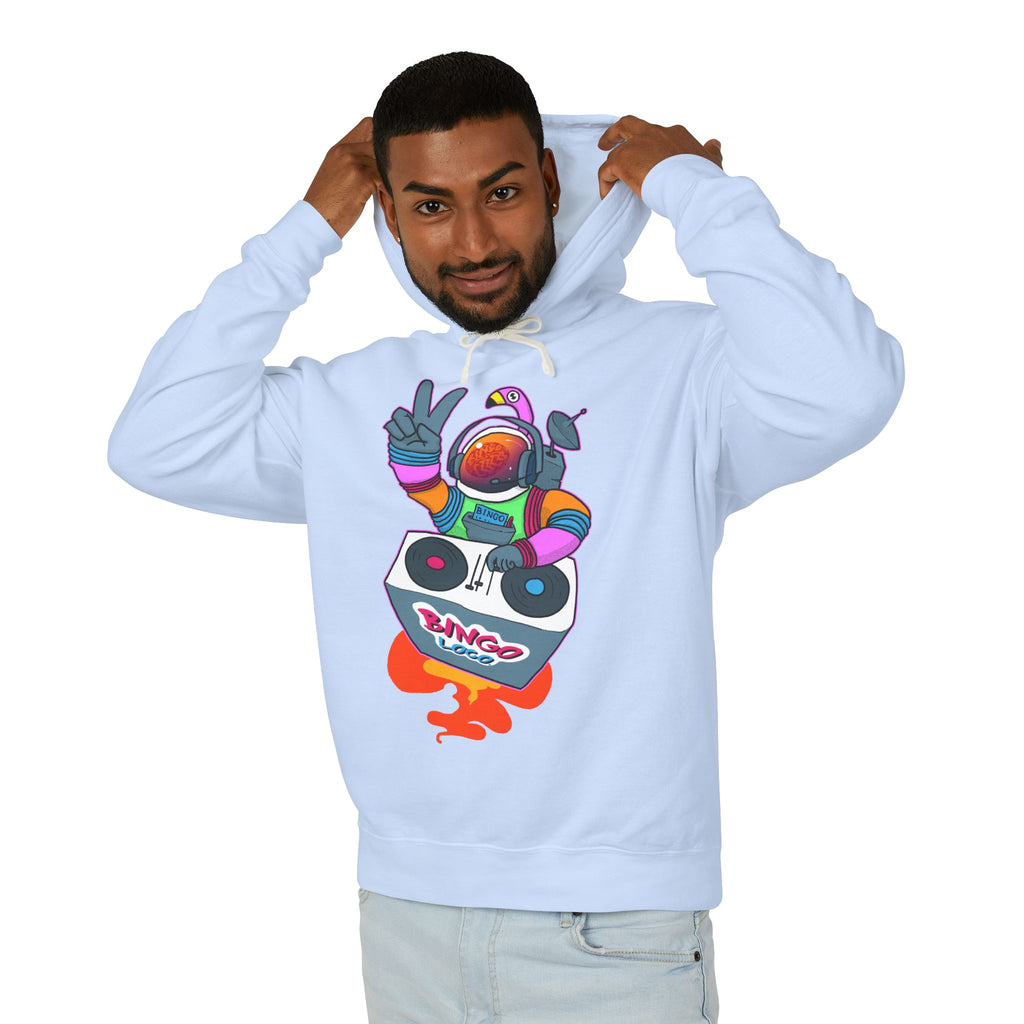 Astronaut DJ Hoodie — Colorful Space DJ Graphic Pullover