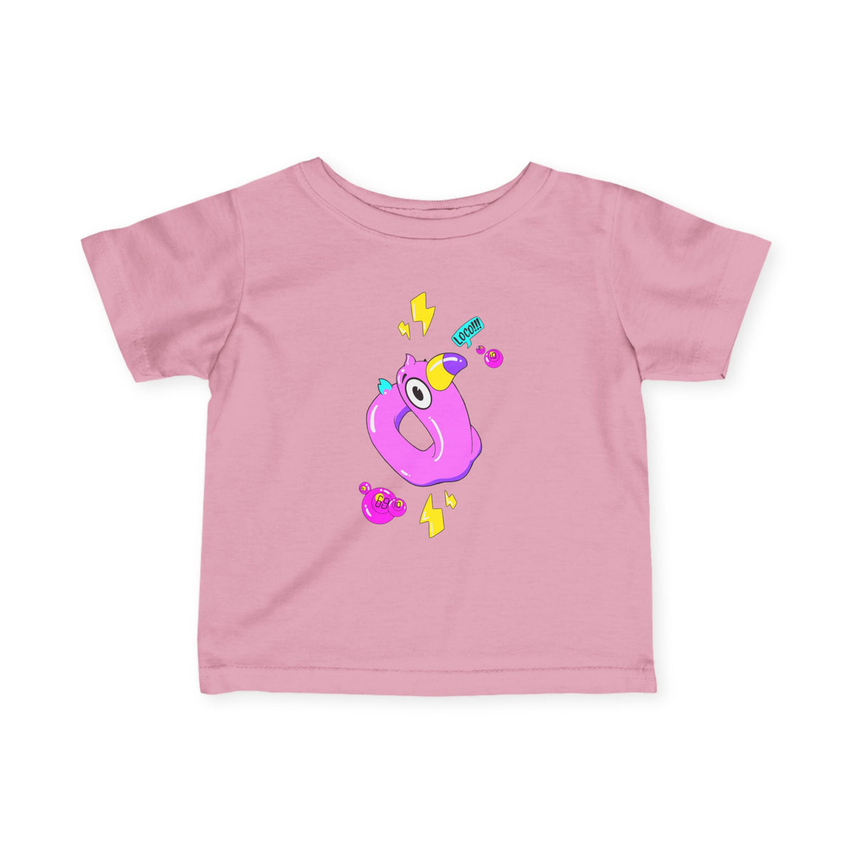 Infant Tee — Playful Pink Monster Graphic Baby Shirt