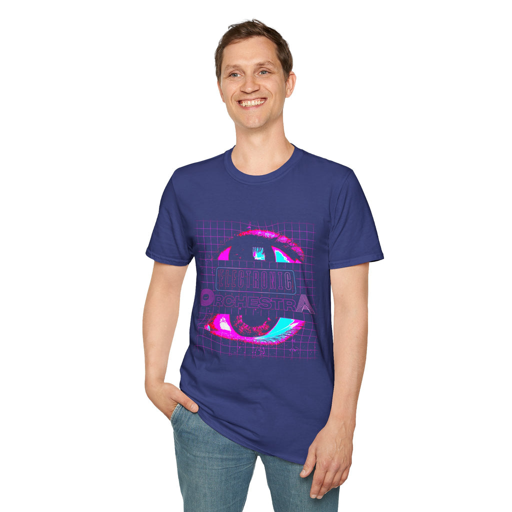 Retro Cyber Eye T-Shirt — 'Cultura Orchestra' Vaporwave Graphic Tee