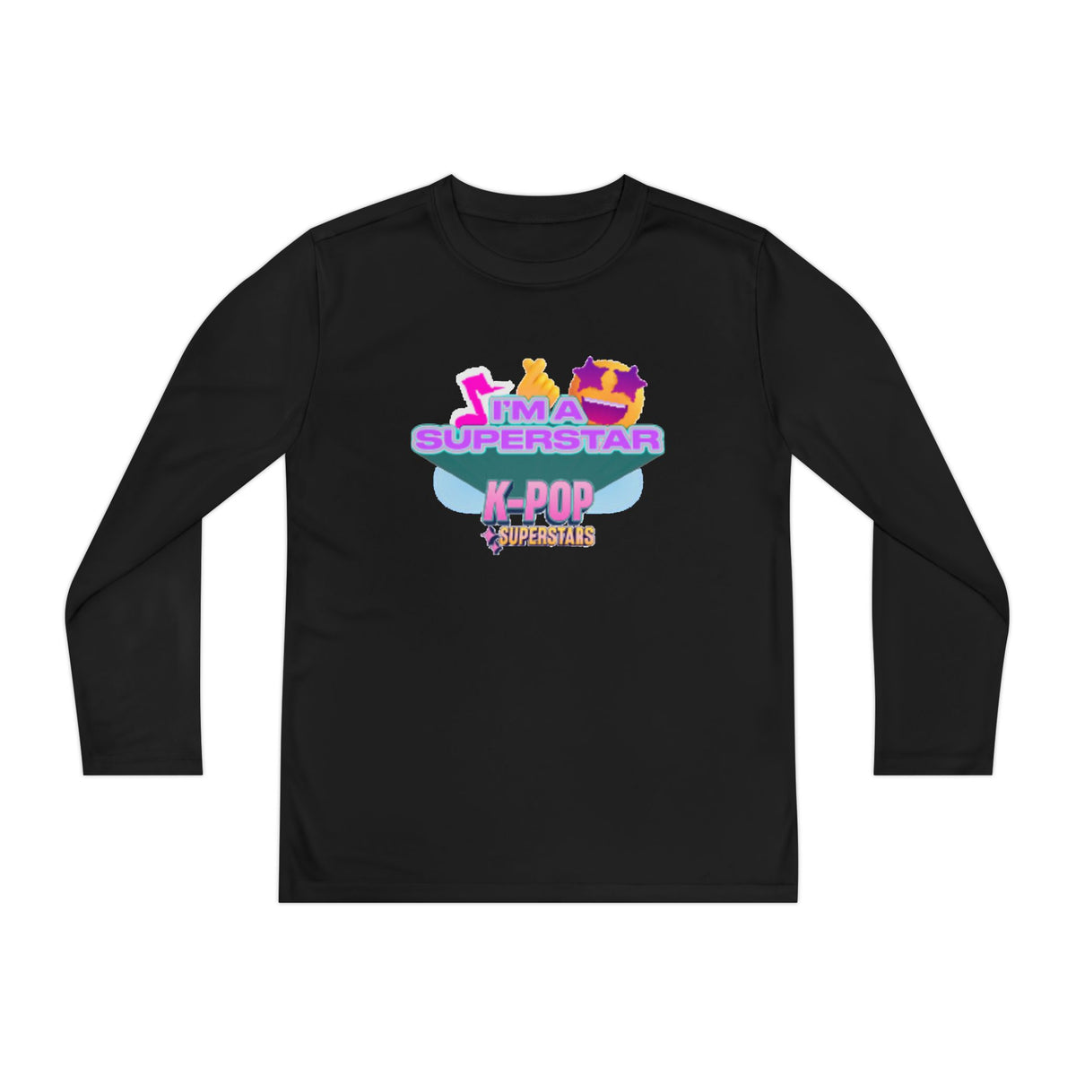 Youth Long Sleeve Tee — "I'M A SUPERSTAR" K-Pop Fan Shirt