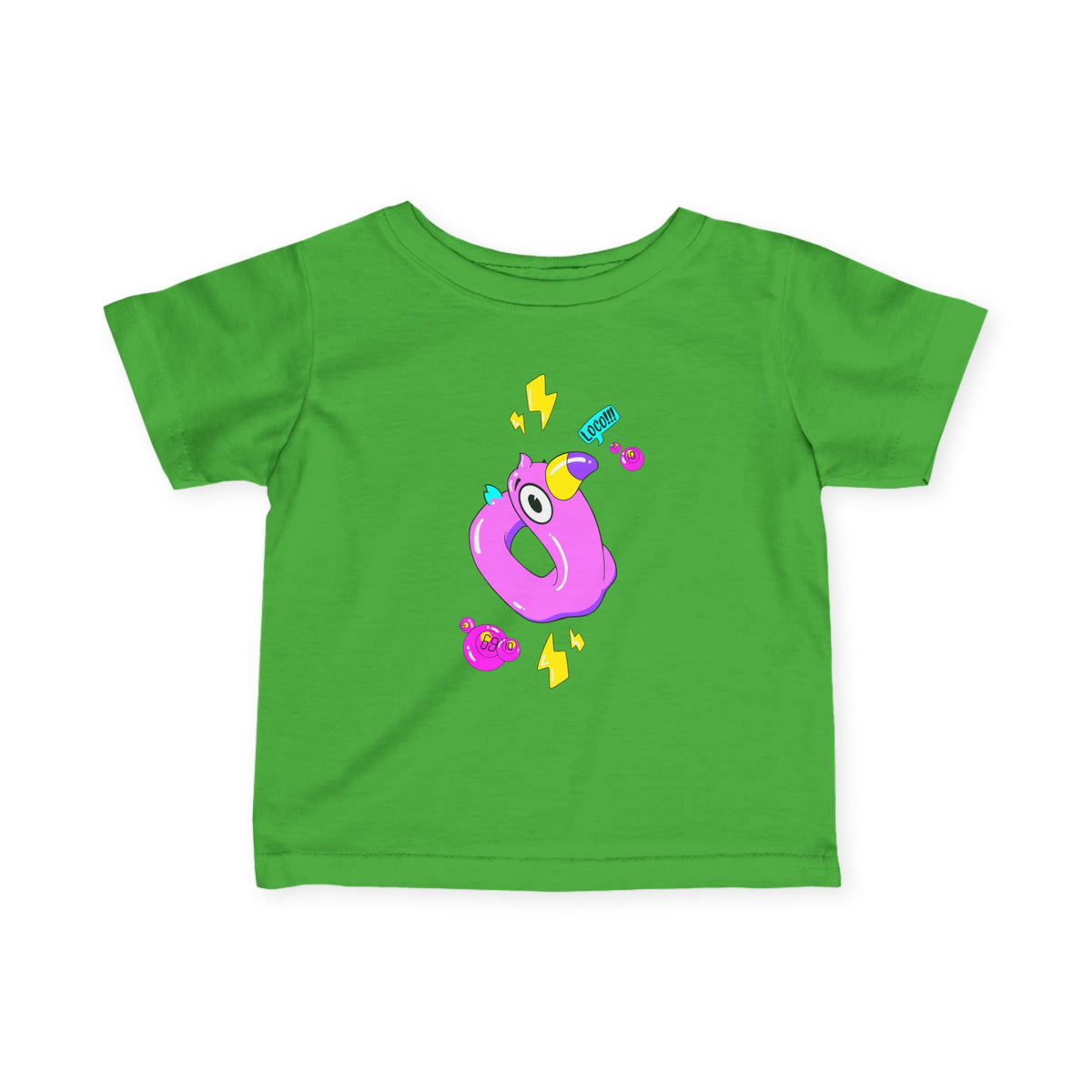 Infant Tee — Playful Pink Monster Graphic Baby Shirt