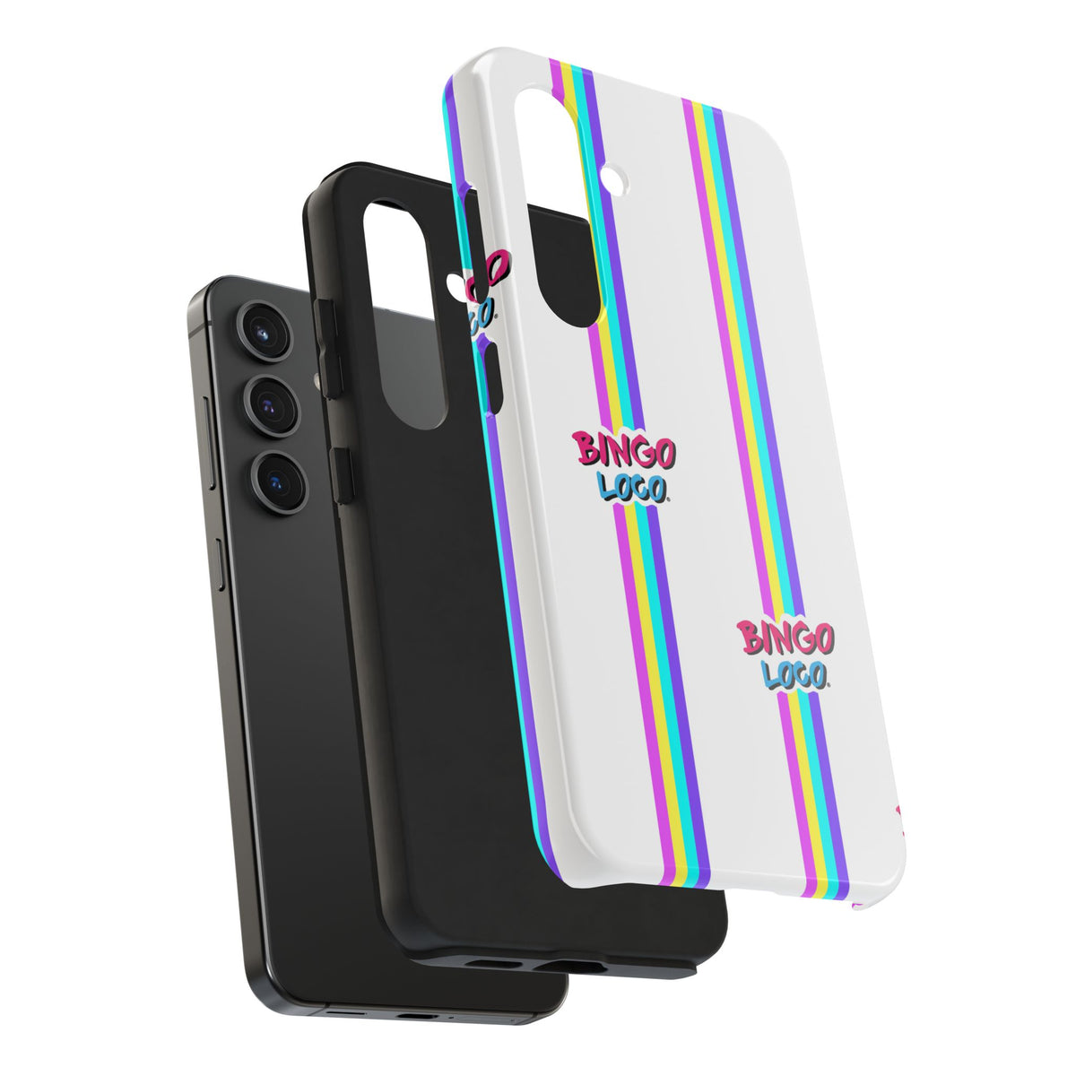 Bingo Loco Rainbow Stripes Tough Phone Case