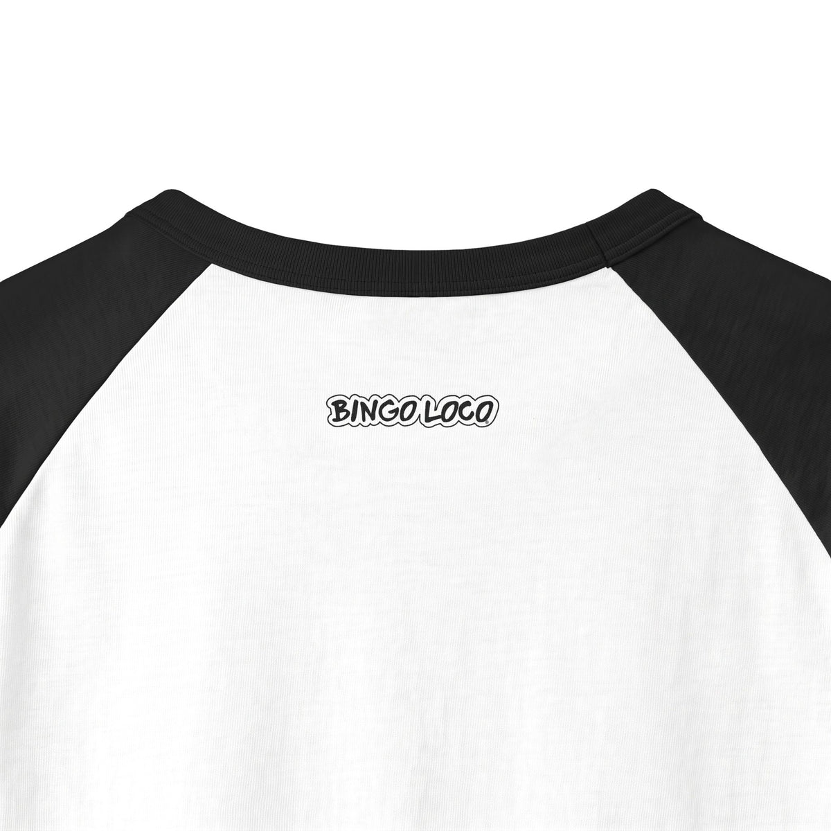 Bingo Loco Raglan Tee — Casual 3/4 Sleeve Baseball Shirt for Bingo Fans