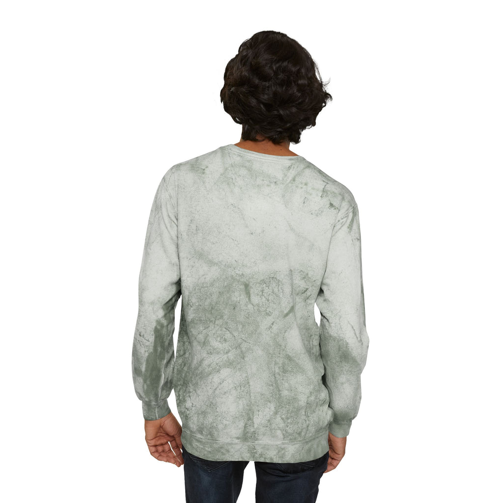 Color Blast Crewneck Sweatshirt — Logo Tie-Dye Design