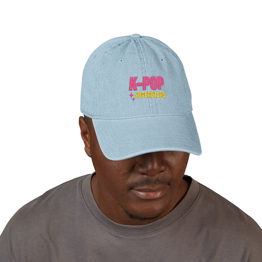 K-POP Superstars Embroidered Denim Hat
