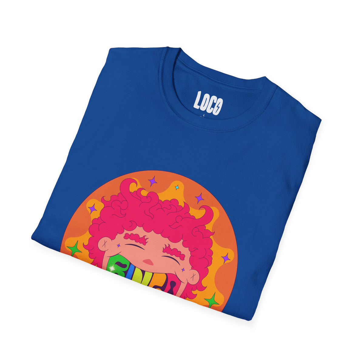 Good Vibes Colorful Peace Sign Graphic T-Shirt