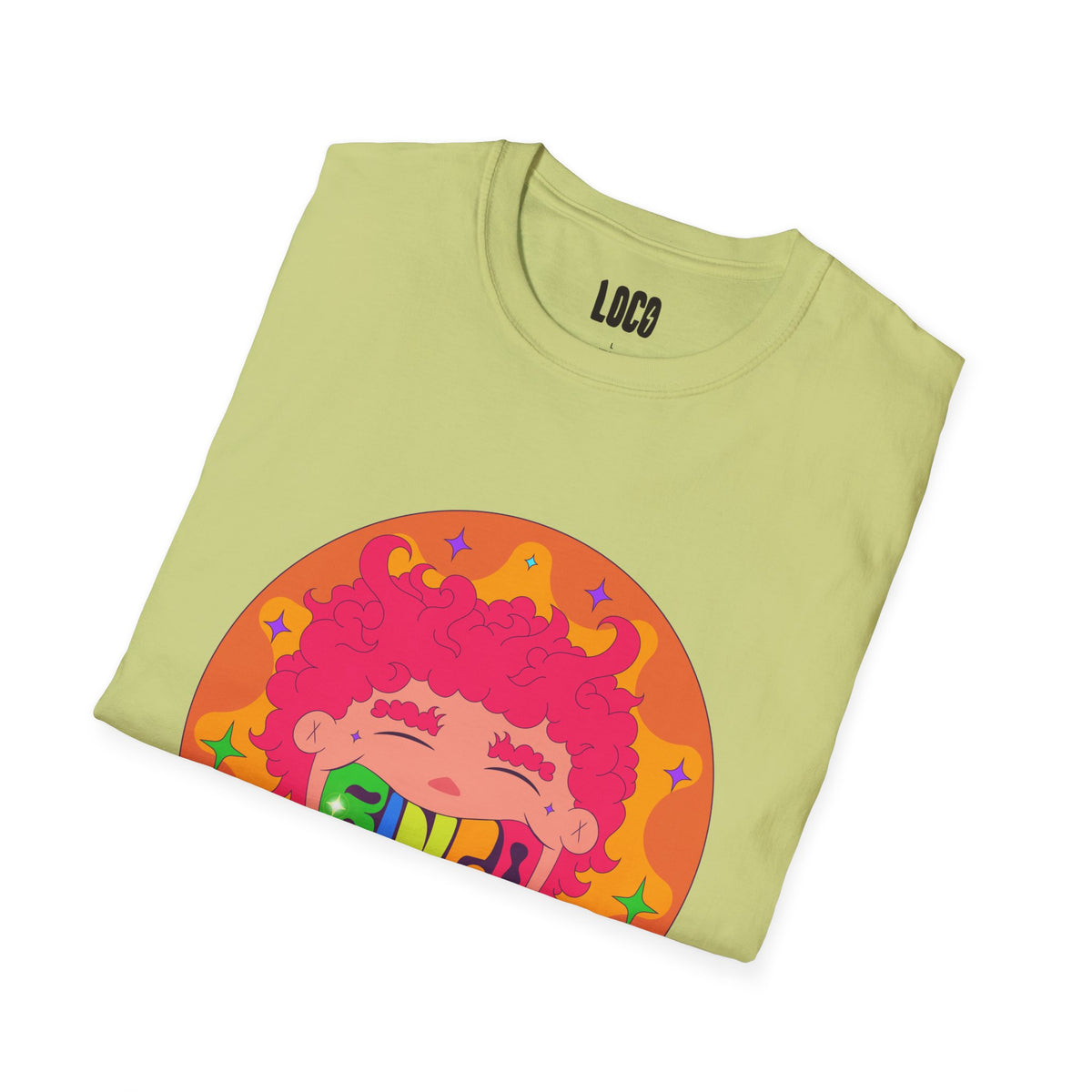 Good Vibes Colorful Peace Sign Graphic T-Shirt