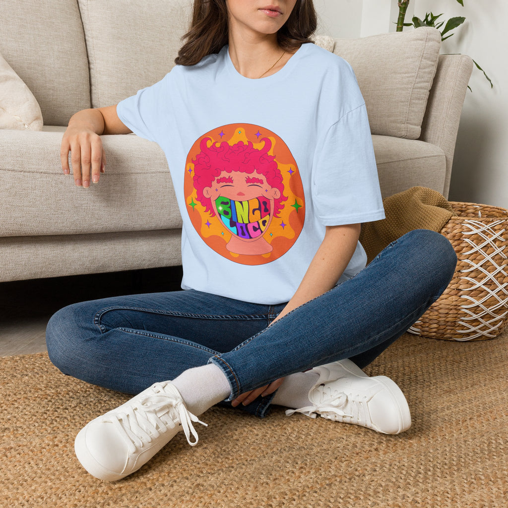 Good Vibes Colorful Peace Sign Graphic T-Shirt