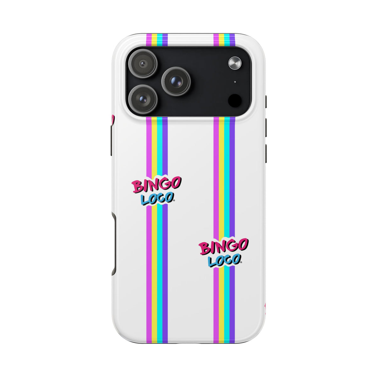 Bingo Loco Rainbow Stripes Tough Phone Case