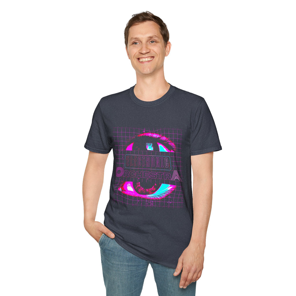 Retro Cyber Eye T-Shirt — 'Cultura Orchestra' Vaporwave Graphic Tee
