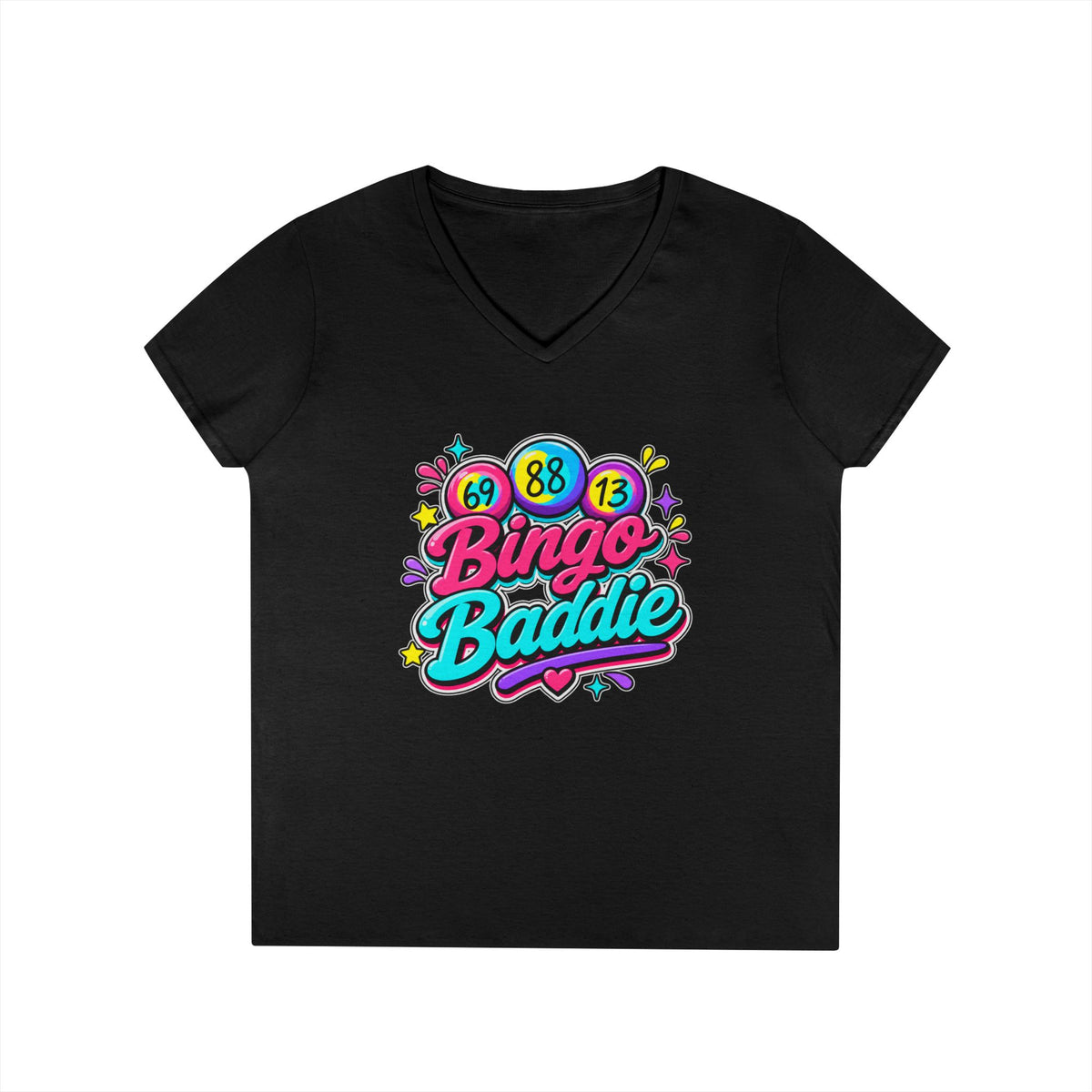 Bingo Baddie Ladies' V-Neck T-Shirt