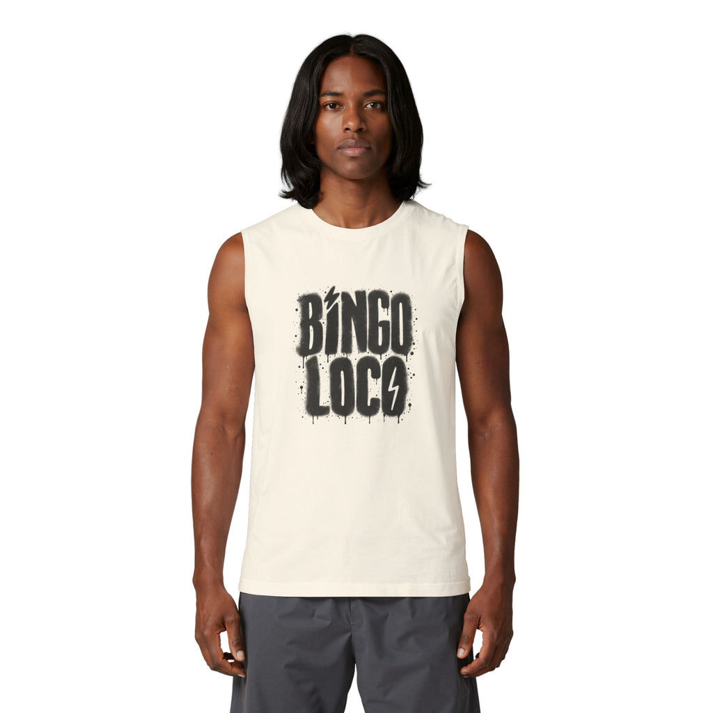Bingo Loco Muscle Tank — Retro Rock Graphic Tank Top