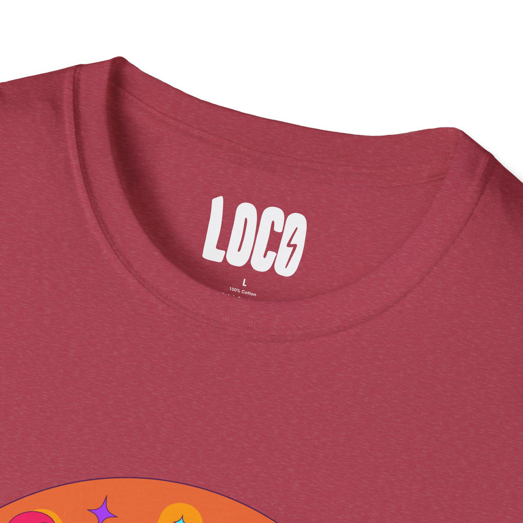 Good Vibes Colorful Peace Sign Graphic T-Shirt