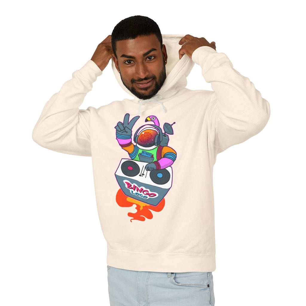 Astronaut DJ Hoodie — Colorful Space DJ Graphic Pullover