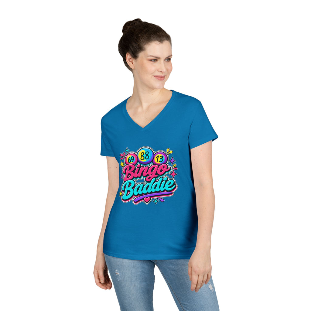 Bingo Baddie Ladies' V-Neck T-Shirt