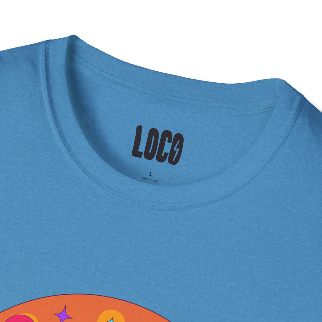 Good Vibes Colorful Peace Sign Graphic T-Shirt