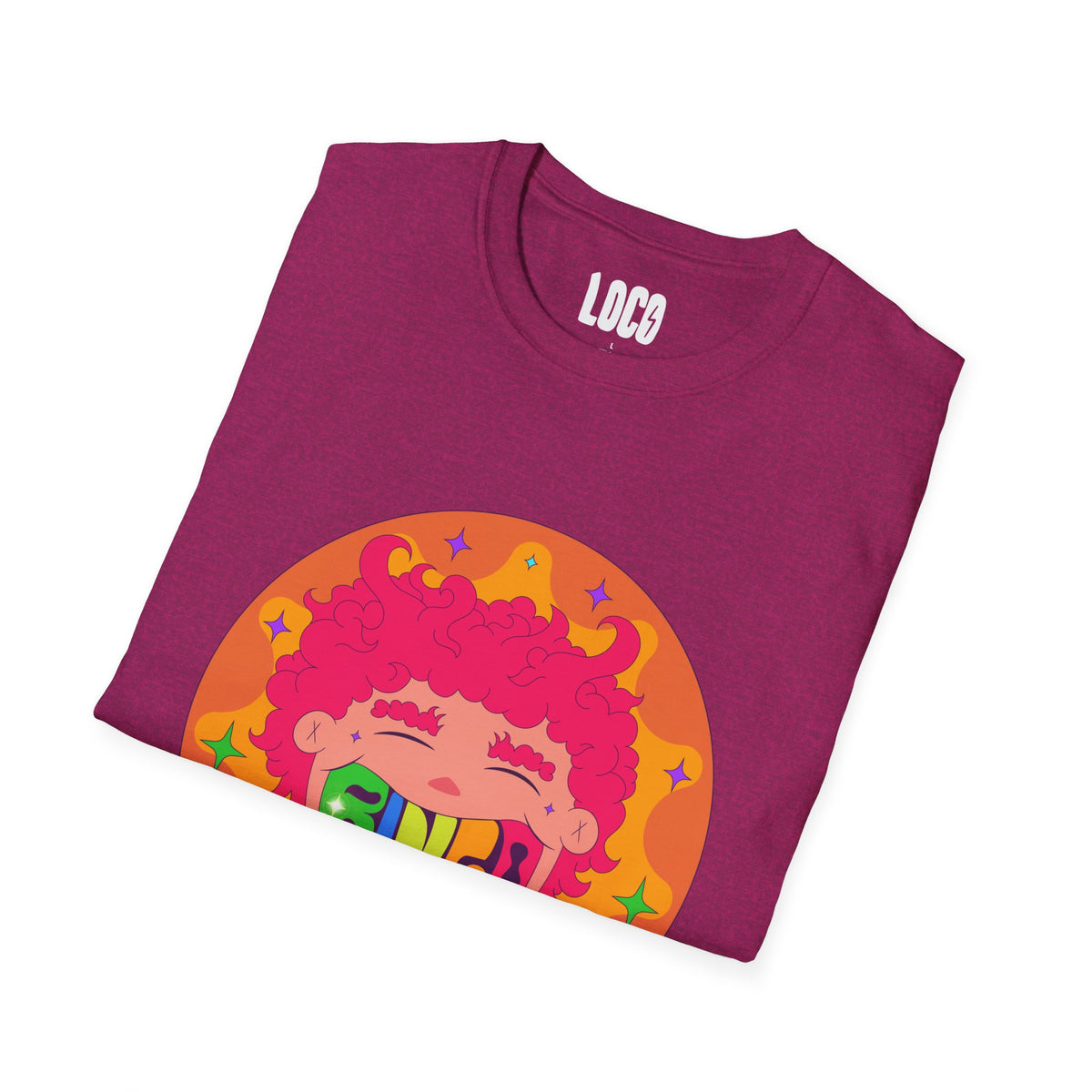 Good Vibes Colorful Peace Sign Graphic T-Shirt