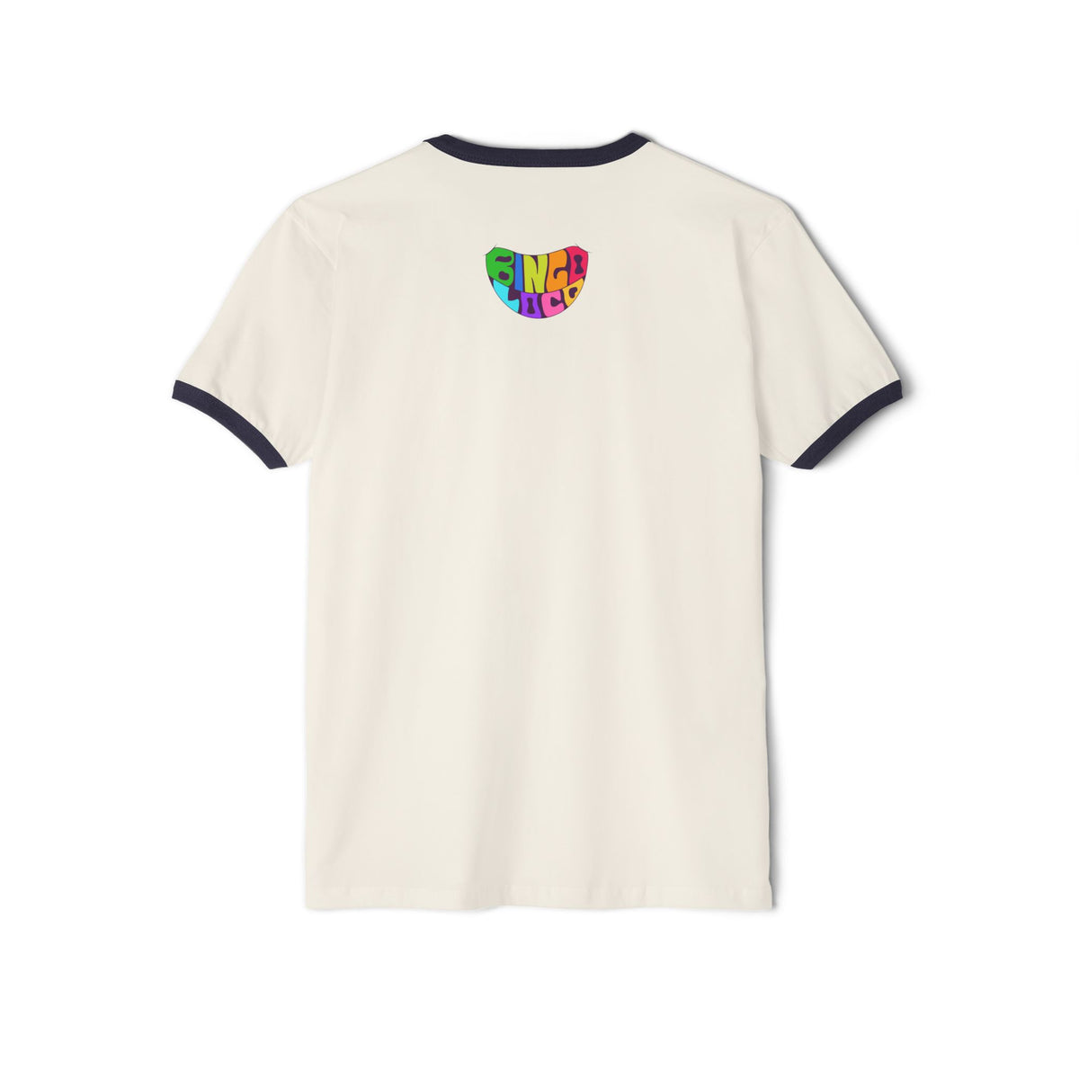 Colorful Retro Ringer T-Shirt – Good Vibes Graphic