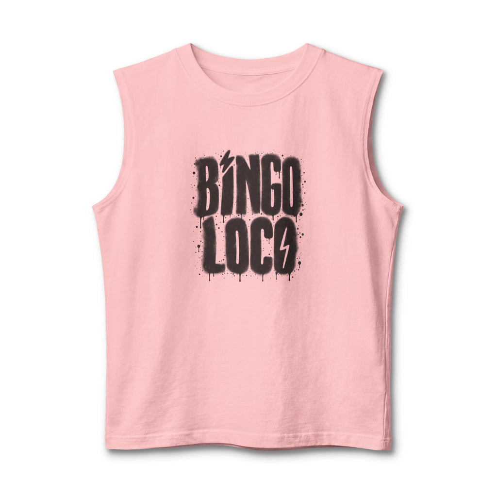 Bingo Loco Muscle Tank — Retro Rock Graphic Tank Top