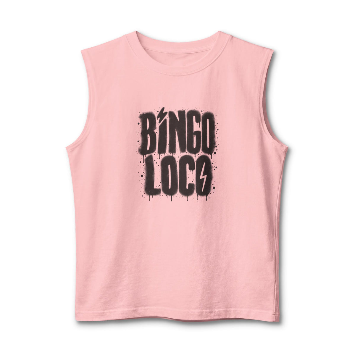 Bingo Loco Muscle Tank — Retro Rock Graphic Tank Top