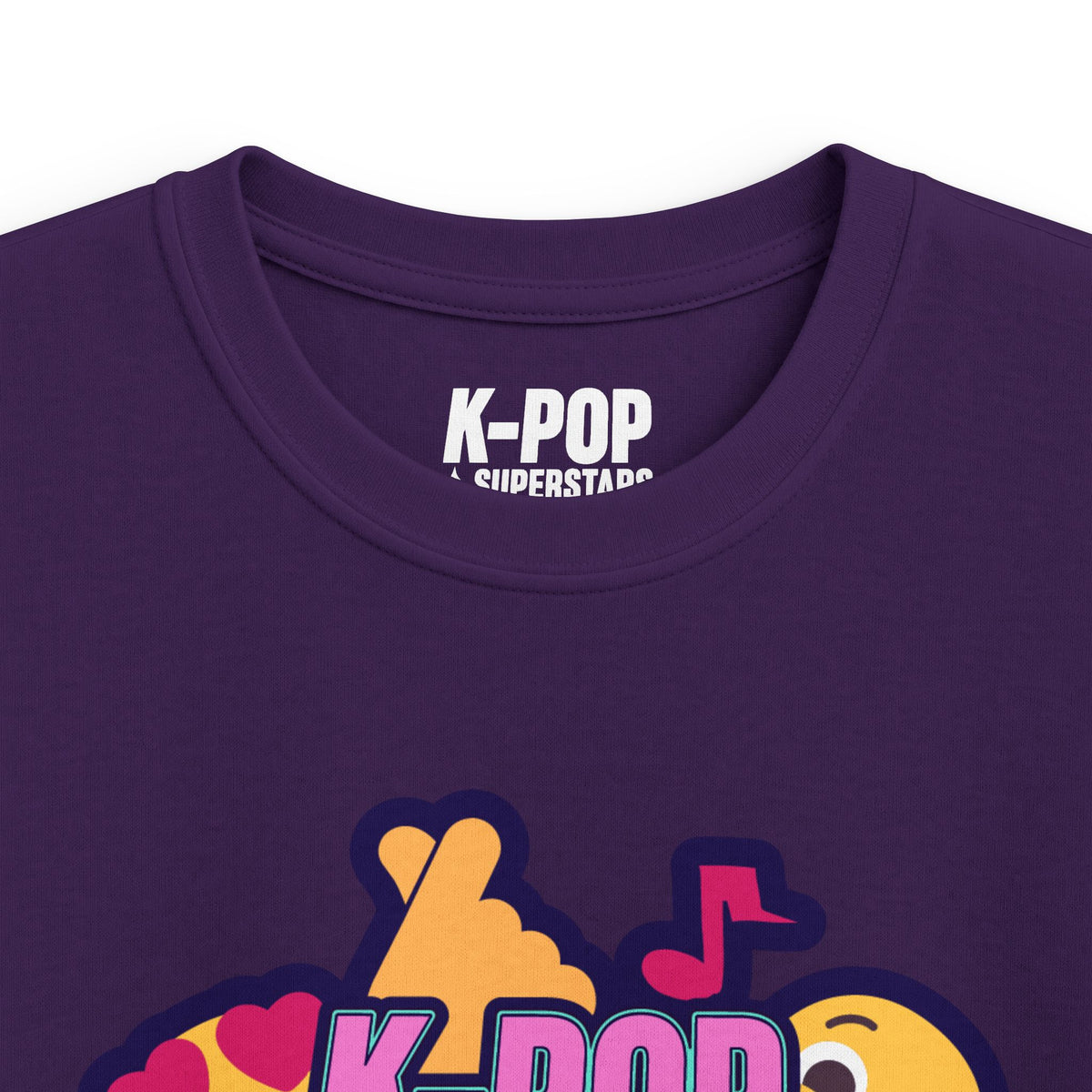 Kids K-Pop Superstars T-Shirt — Cute K-Pop Emoji Graphic Tee for Children