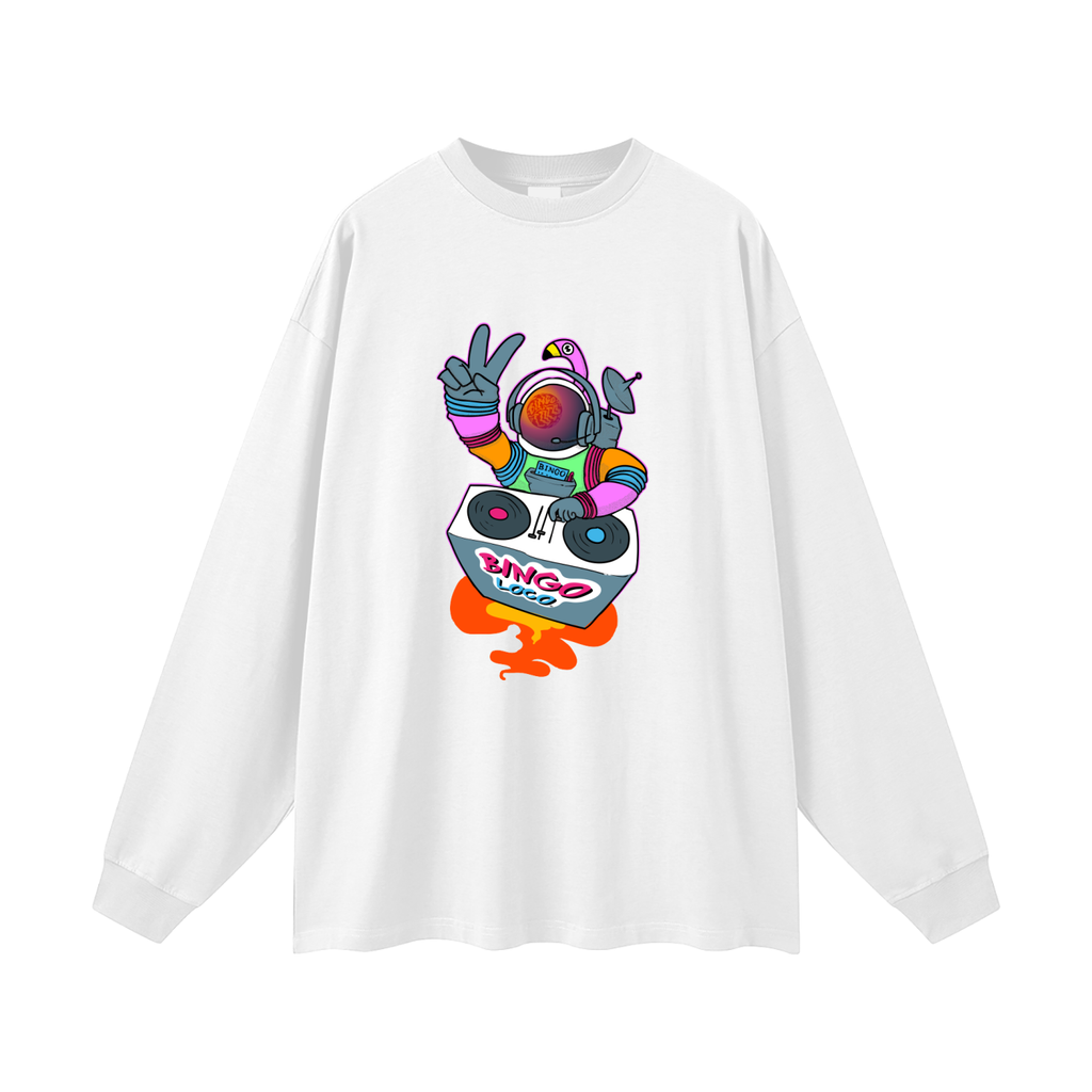 Streetwear Unisex Cotton Long Sleeve Tee