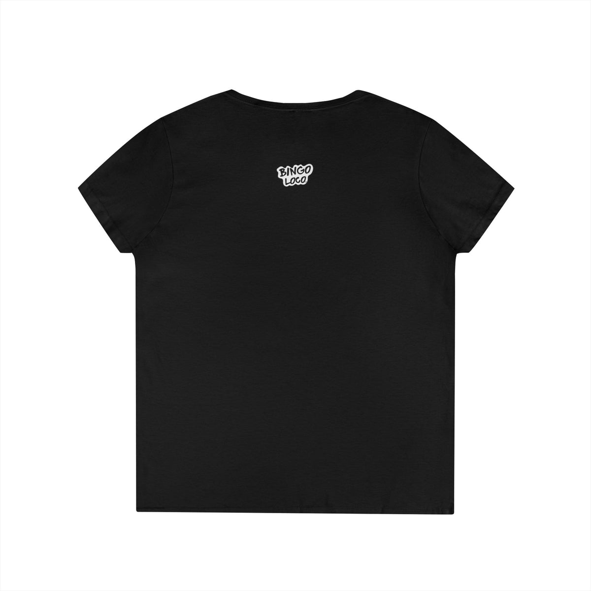 Bingo Loco V-Neck Tee — Retro Lightning Logo Women's T-Shirt
