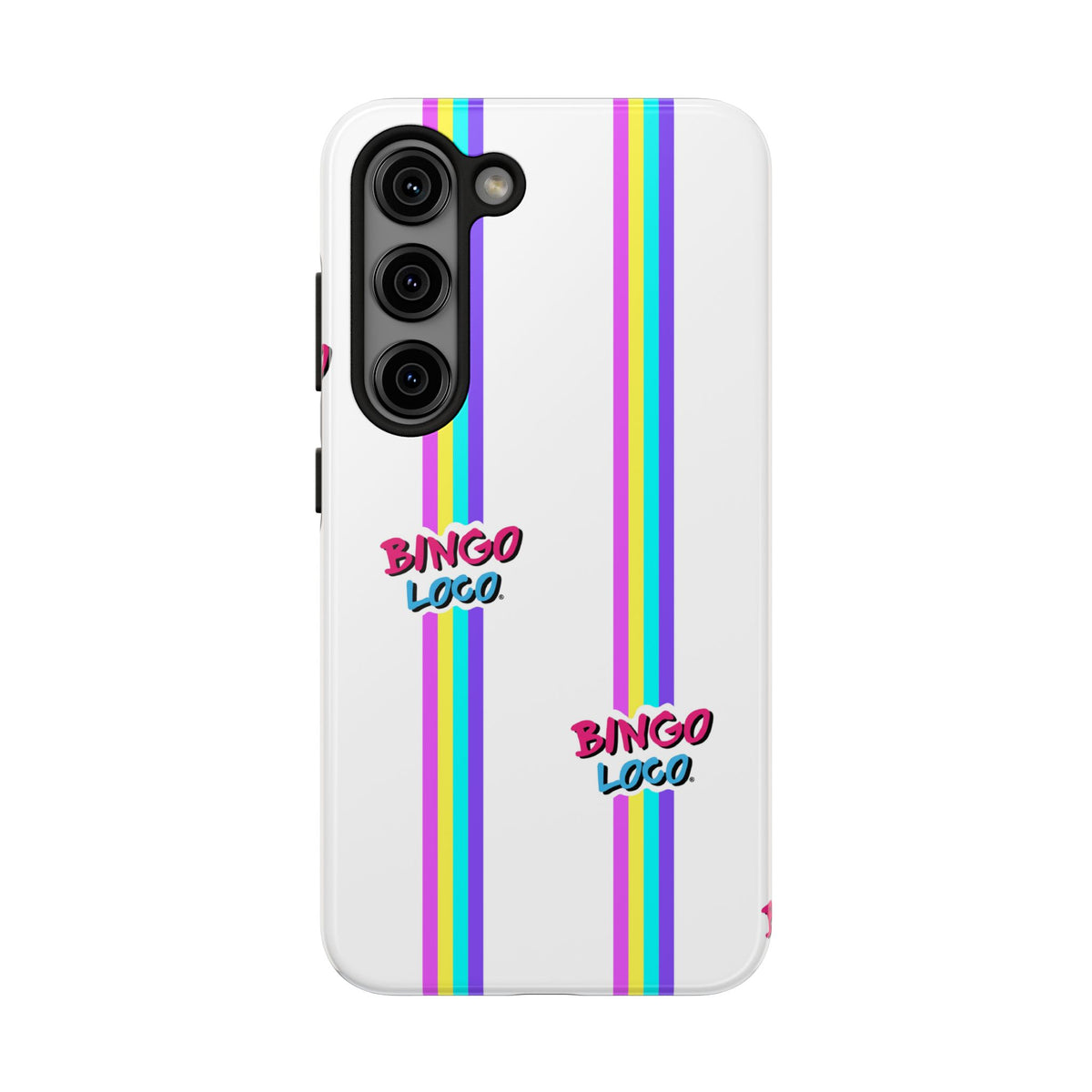 Bingo Loco Rainbow Stripes Tough Phone Case