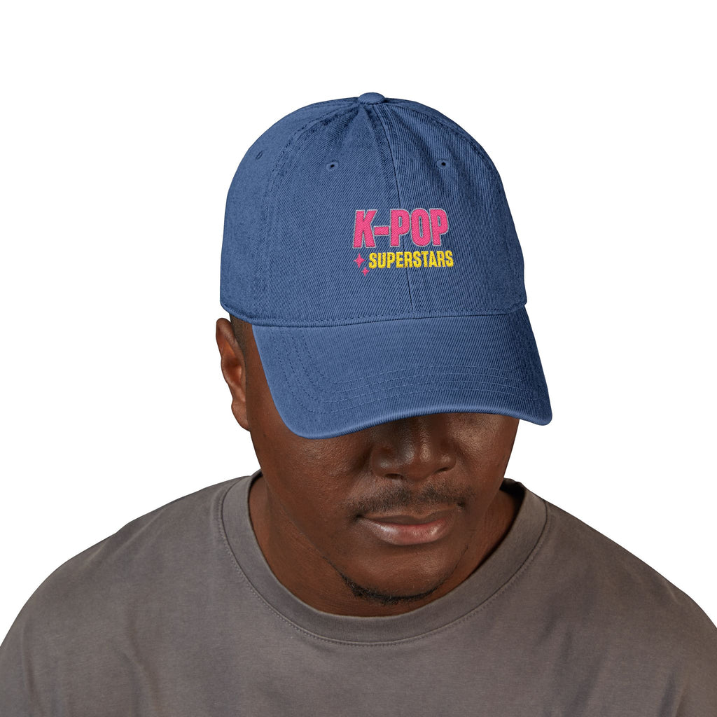 K-POP Superstars Embroidered Denim Hat