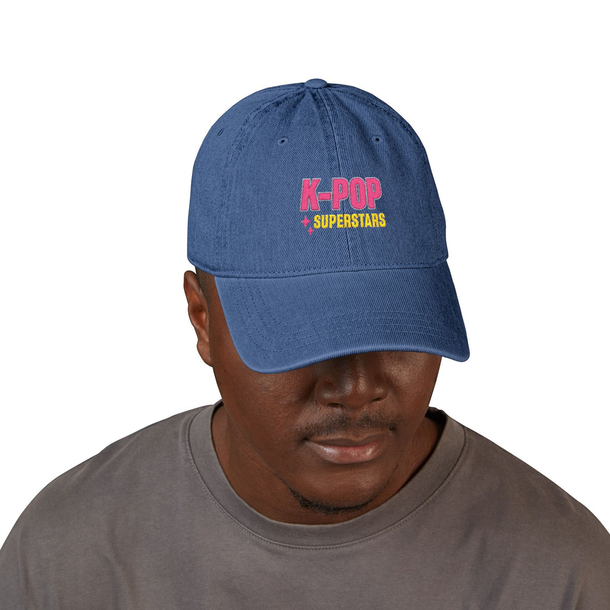 K-POP Superstars Embroidered Denim Hat