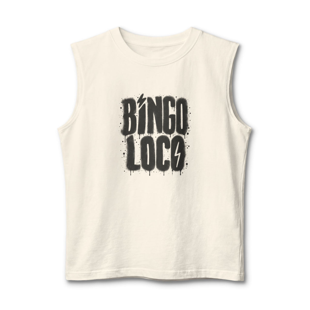 Bingo Loco Muscle Tank — Retro Rock Graphic Tank Top