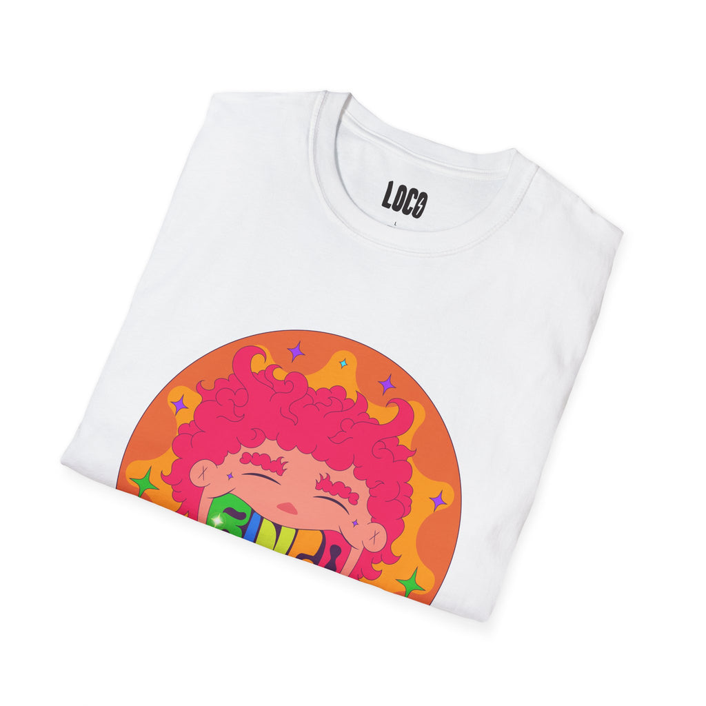Good Vibes Colorful Peace Sign Graphic T-Shirt