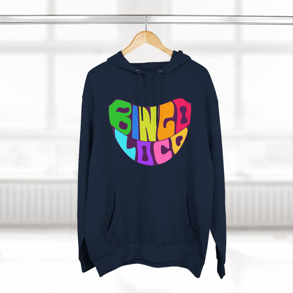 Colorful 70s Rainbow Circle Fleece Hoodie