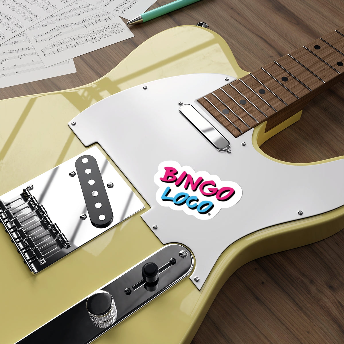 Die-Cut Bingo Loco Sticker