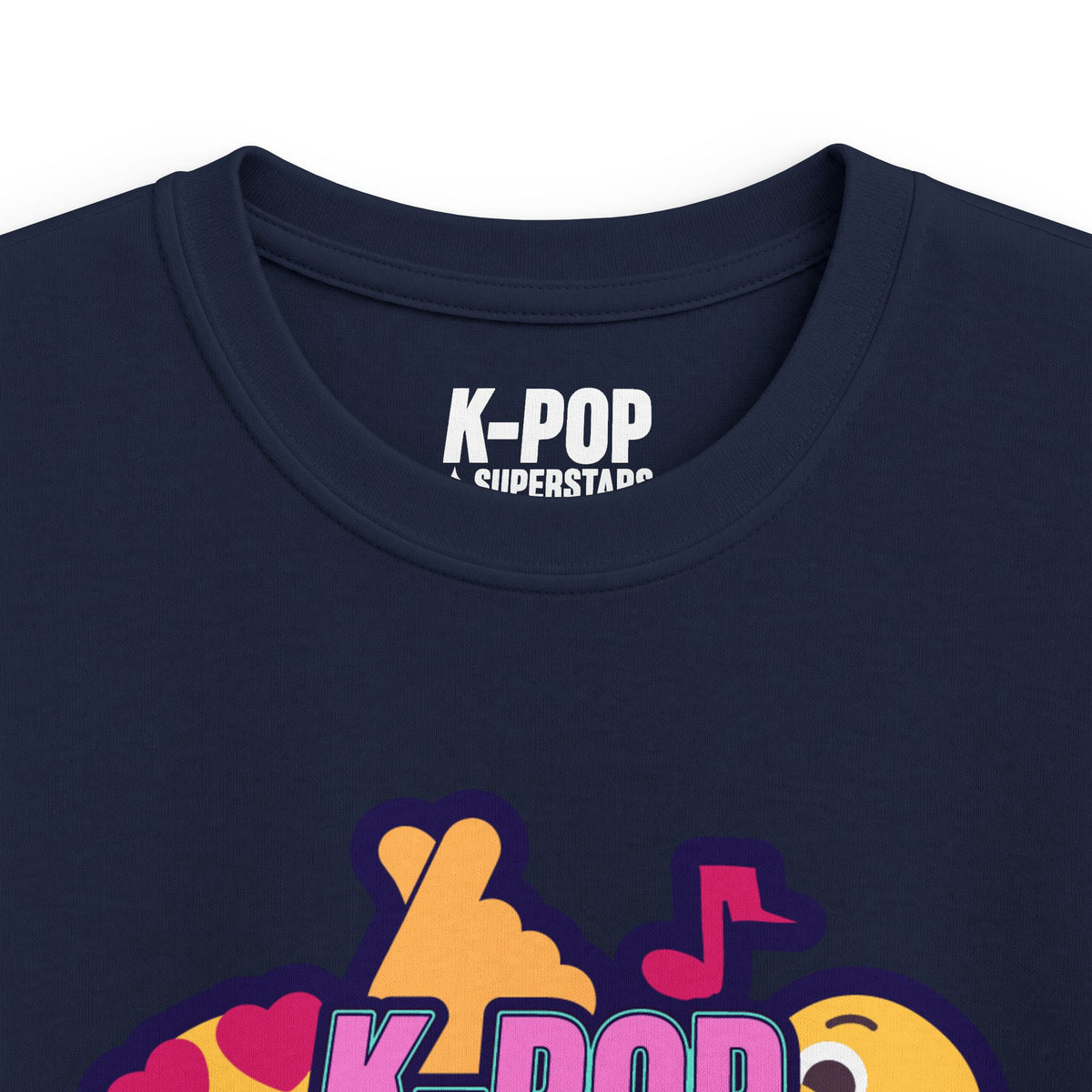 Kids K-Pop Superstars T-Shirt — Cute K-Pop Emoji Graphic Tee for Children