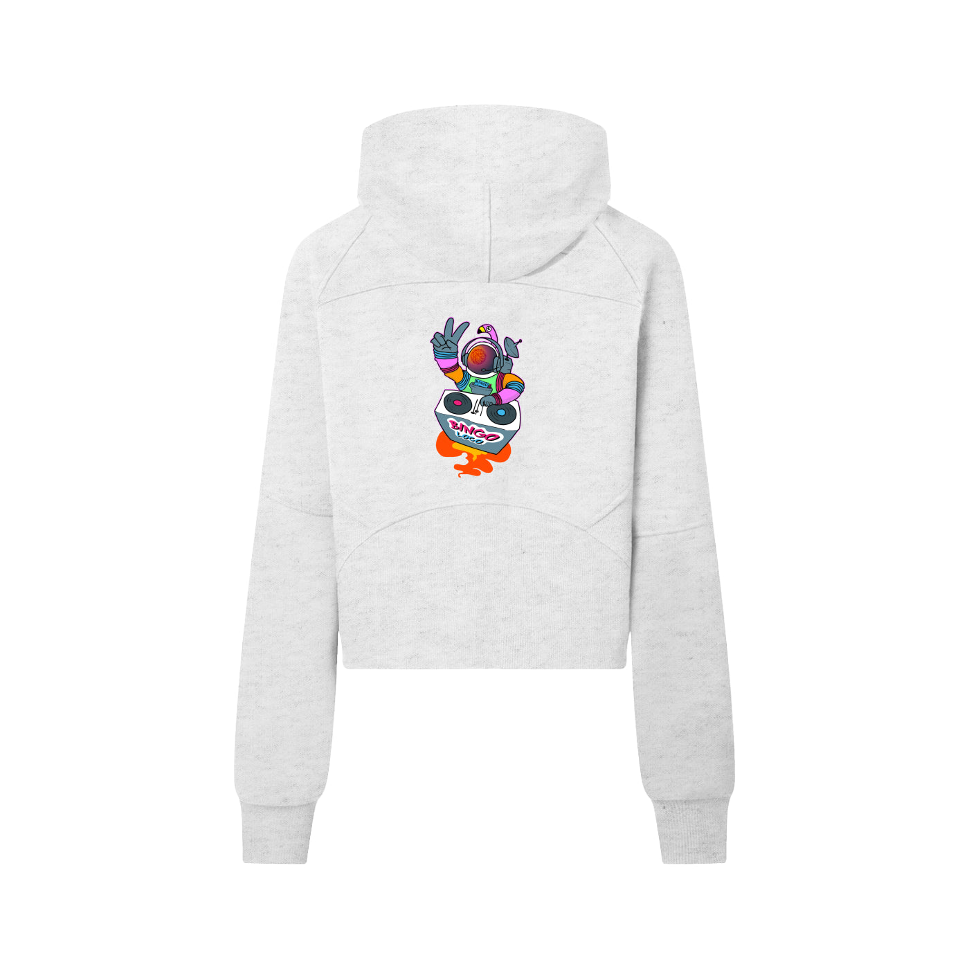 Cropped Half-Zip Hoodie
