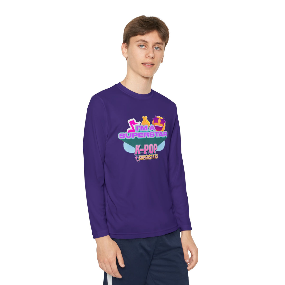 Youth Long Sleeve Tee — "I'M A SUPERSTAR" K-Pop Fan Shirt