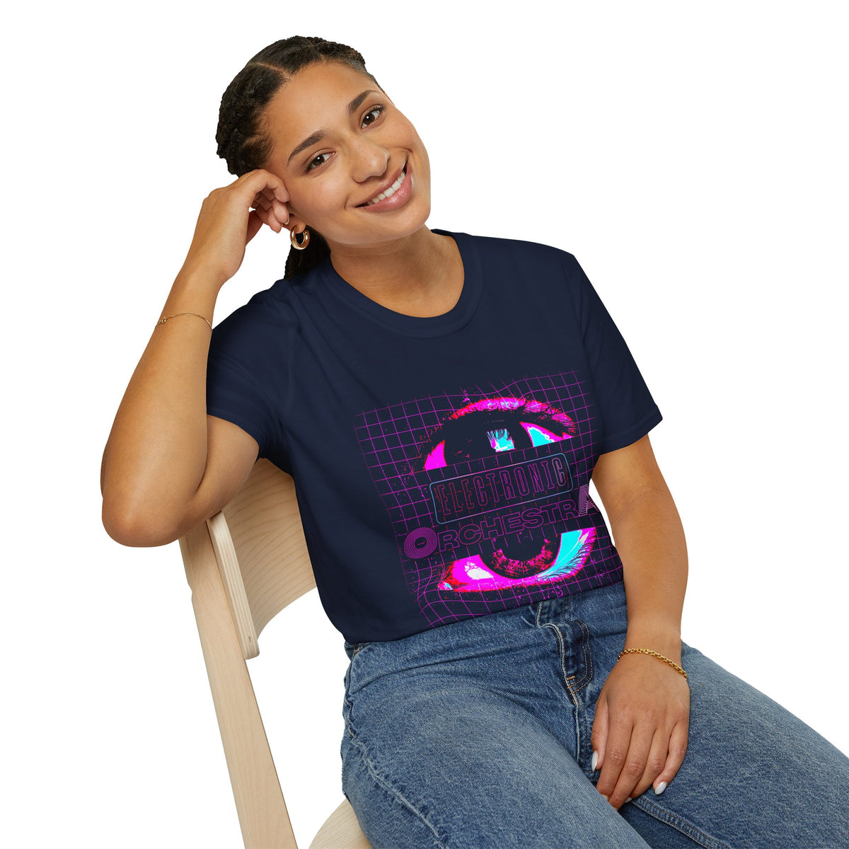 Retro Cyber Eye T-Shirt — 'Cultura Orchestra' Vaporwave Graphic Tee