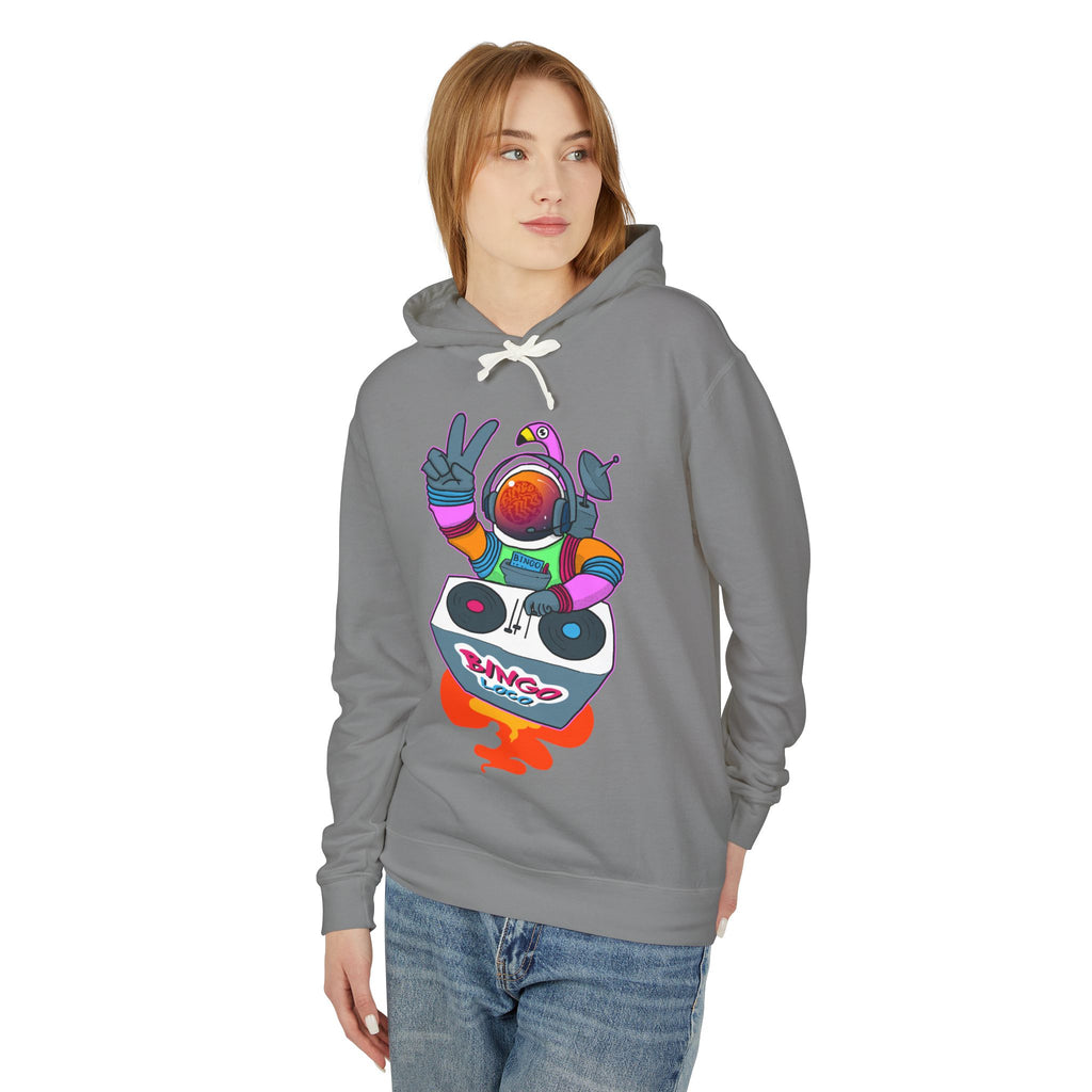 Astronaut DJ Hoodie — Colorful Space DJ Graphic Pullover