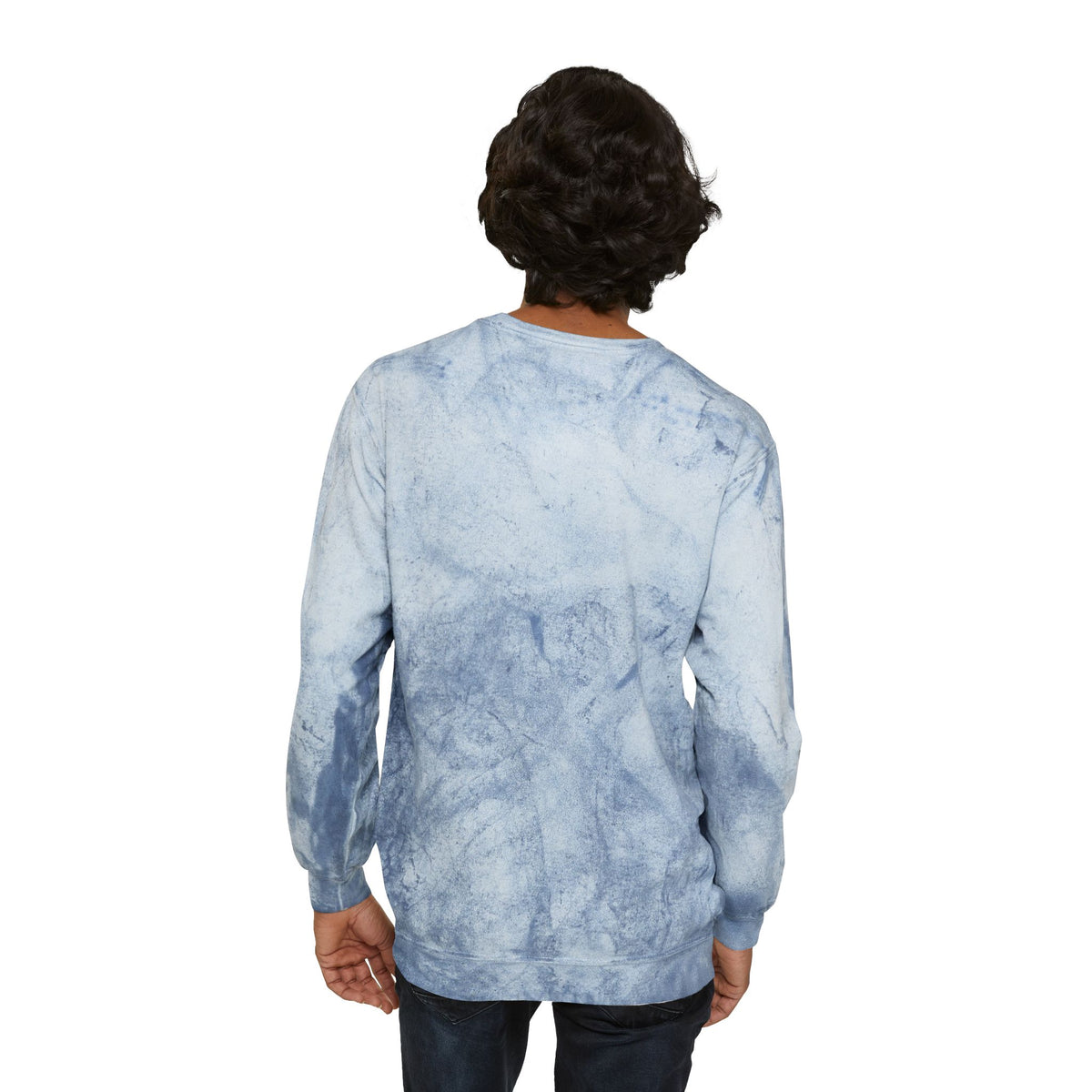 Color Blast Crewneck Sweatshirt — Logo Tie-Dye Design
