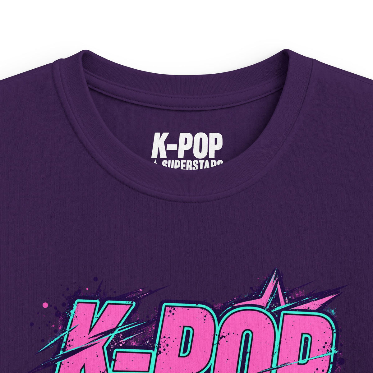 Kids Tee — "K-POP Superstars" Colorful Retro Graphic