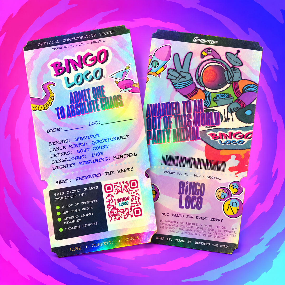 Souvenir Ticket - Bingo Loco