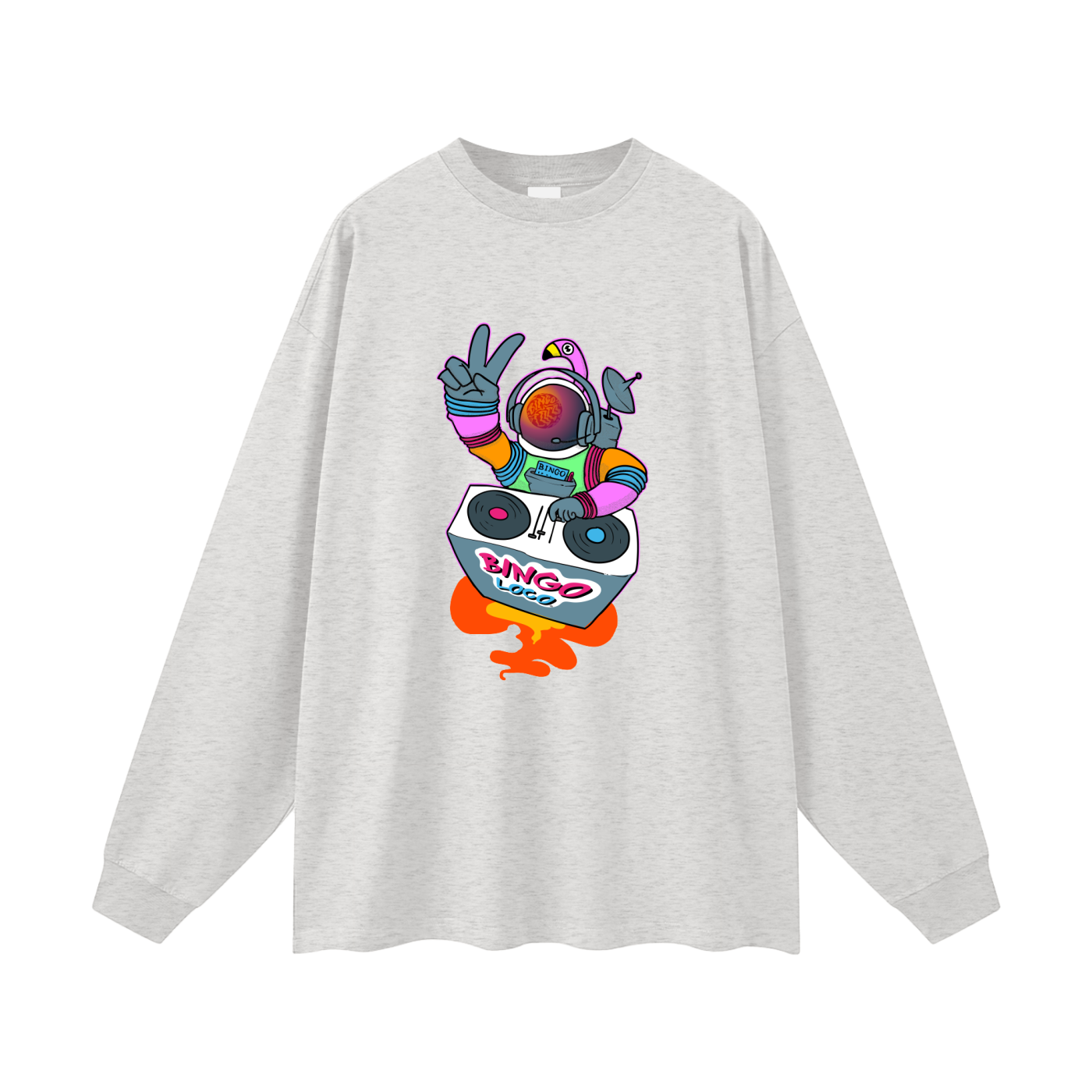 Streetwear Unisex Cotton Long Sleeve Tee