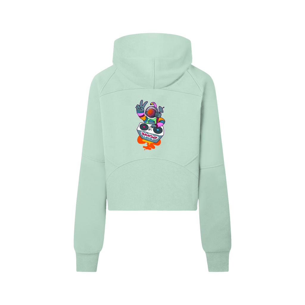 Cropped Half-Zip Hoodie