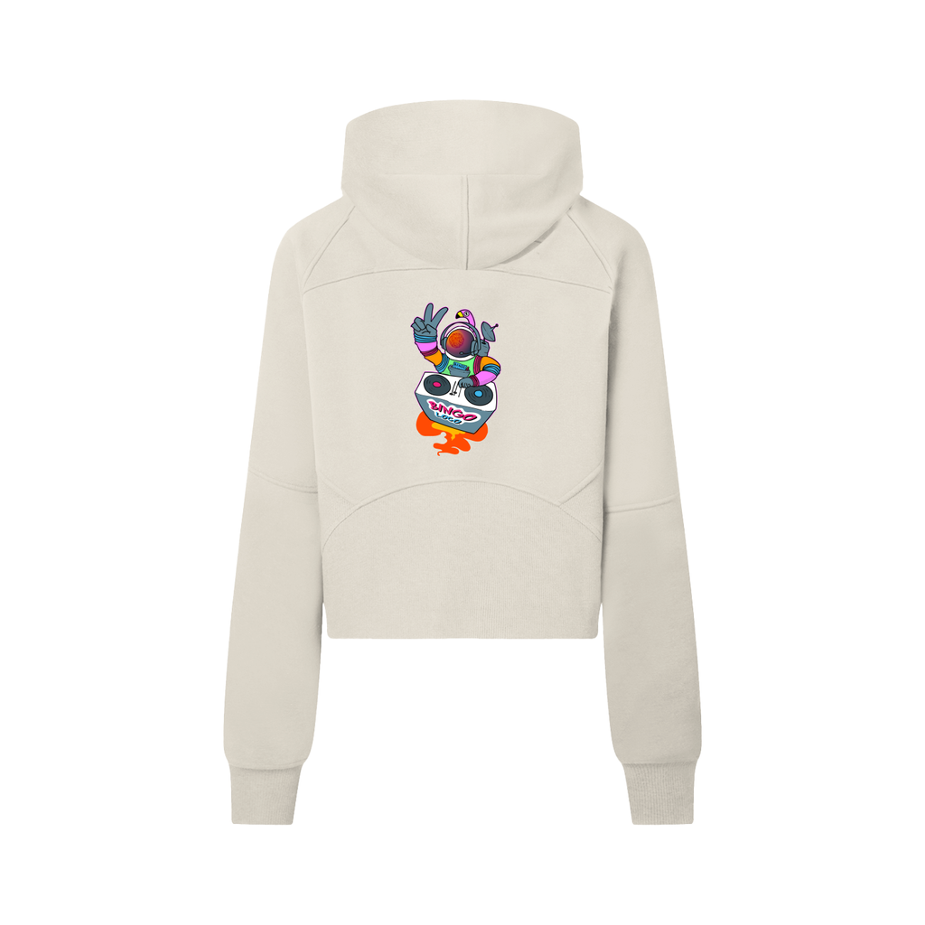 Cropped Half-Zip Hoodie