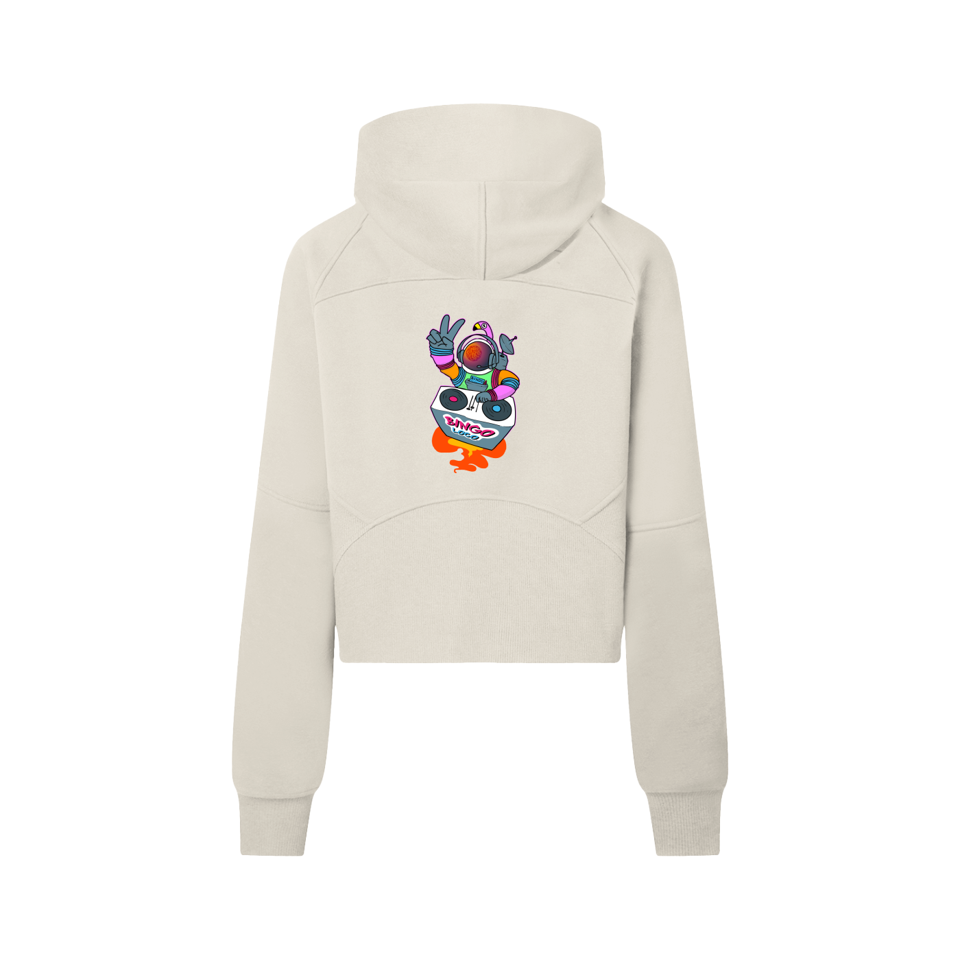 Cropped Half-Zip Hoodie