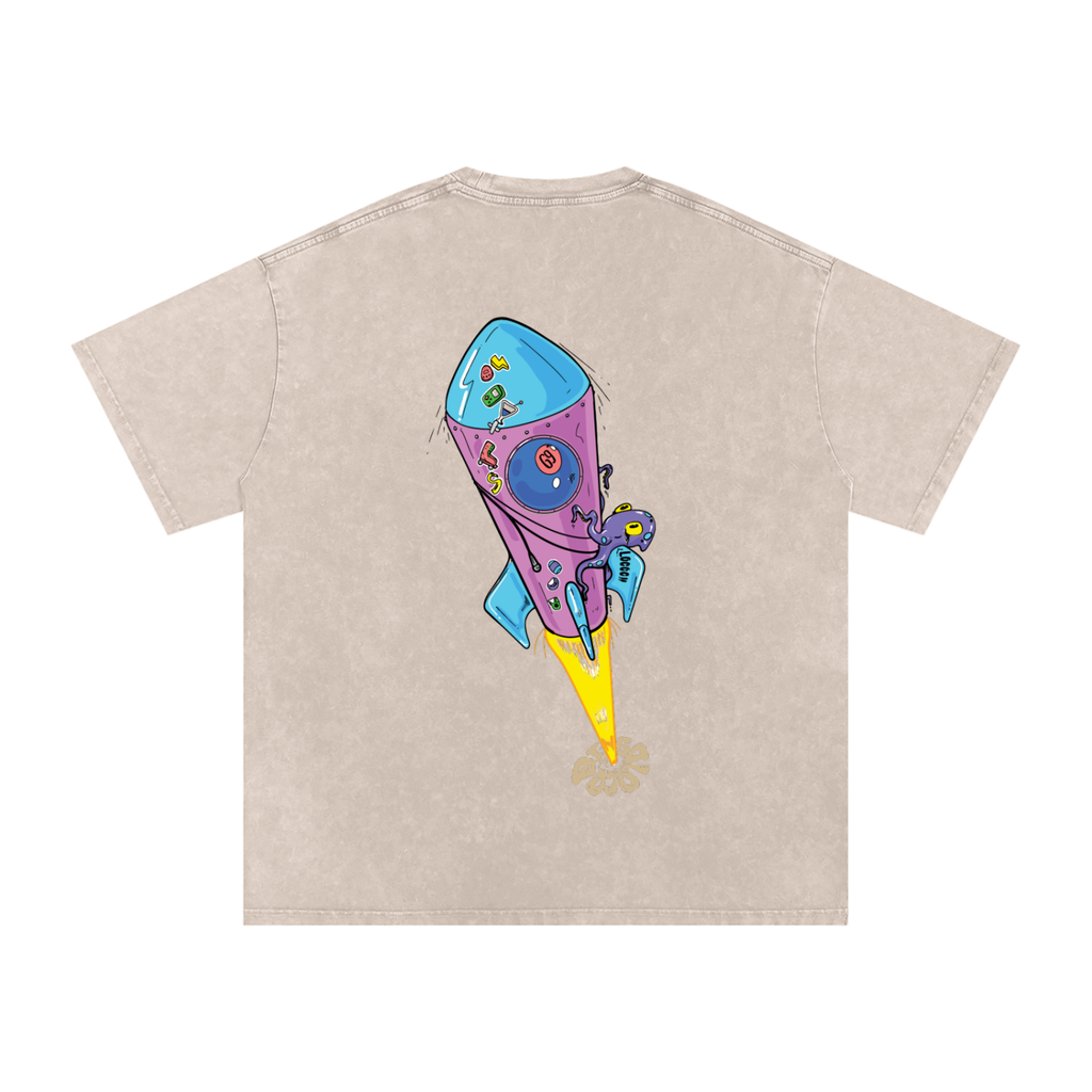 Acid Wash Oversize T-Shirt - 250 GSM