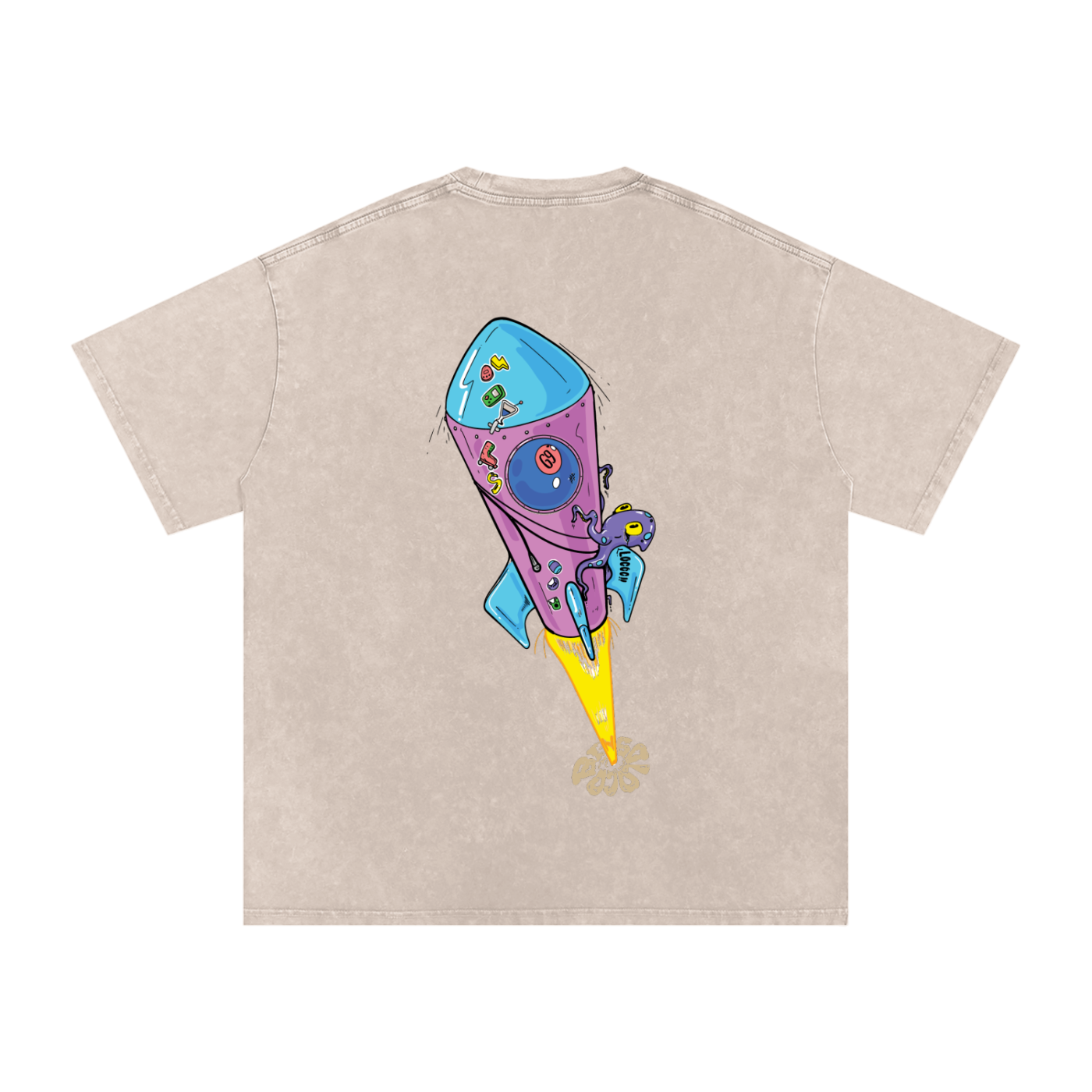 Acid Wash Oversize T-Shirt - 250 GSM