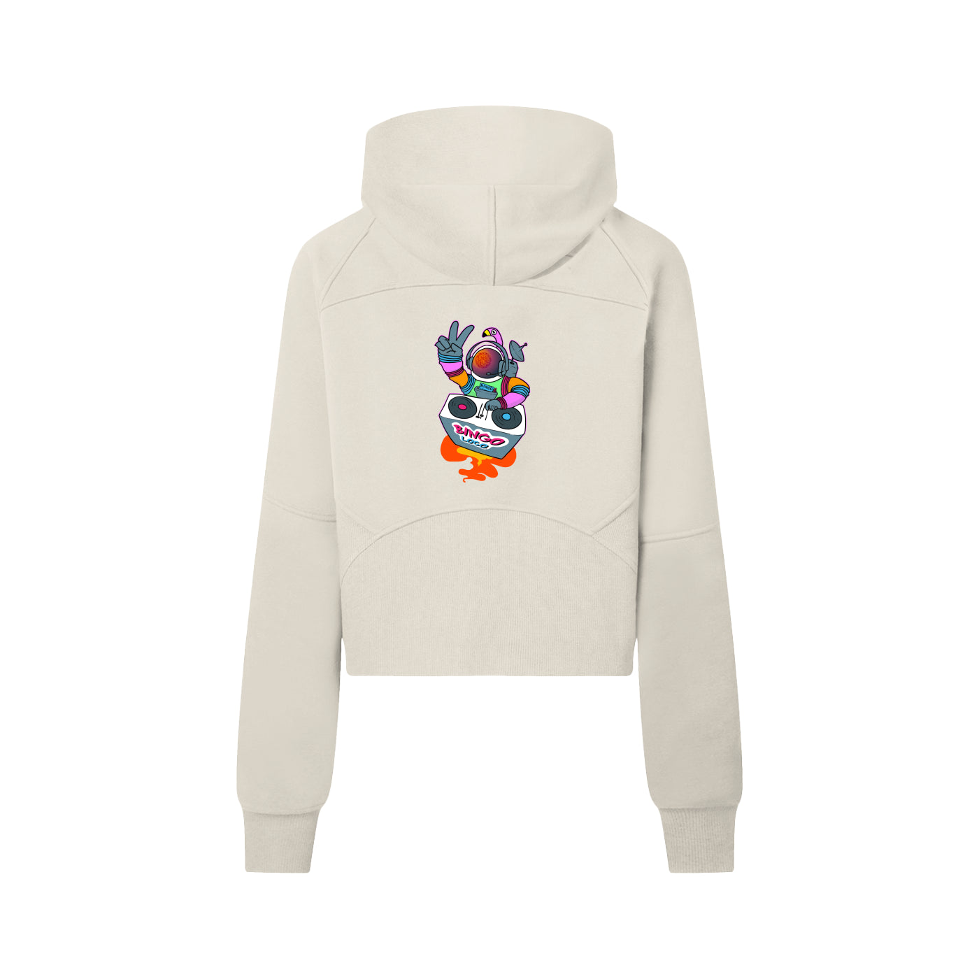 Cropped Half-Zip Hoodie