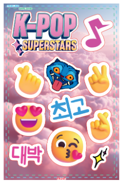 Sticker Sheet KPOP